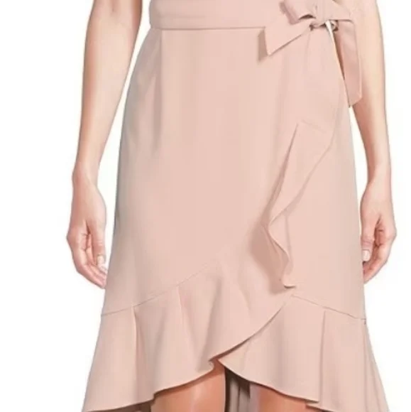 strapless open back dress Mermaid Spaghetti Straps Blush Pink Bridesmaid Dresses, A-line Junior   SposaBridal
